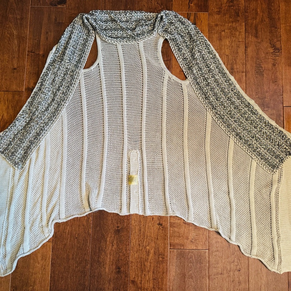 Women's Tan Sweater Vest With Bedazzled Detailing